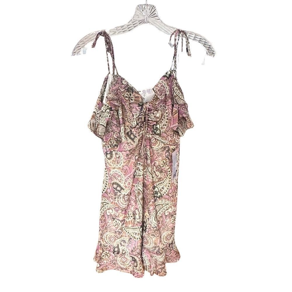 NWT Jolt Cold-Shoulder Ruffled Fit & Flare Dress Spaghetti Straps XS